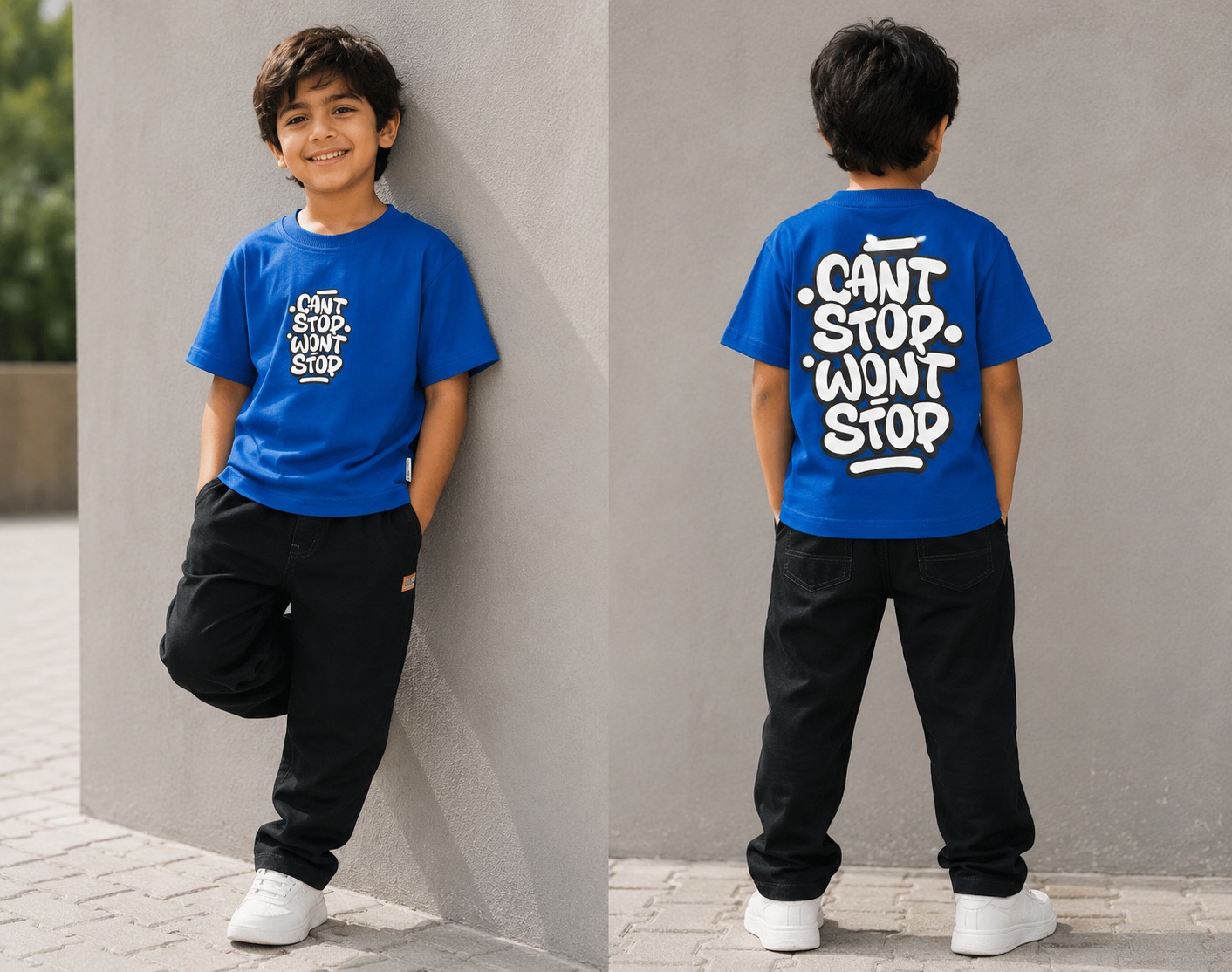 Can't Stop Won't Stop Print T-Shirt